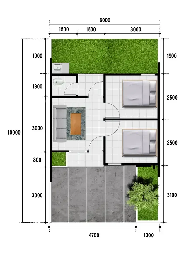Denah Rumah Andara Emerald Garden e1731080410481