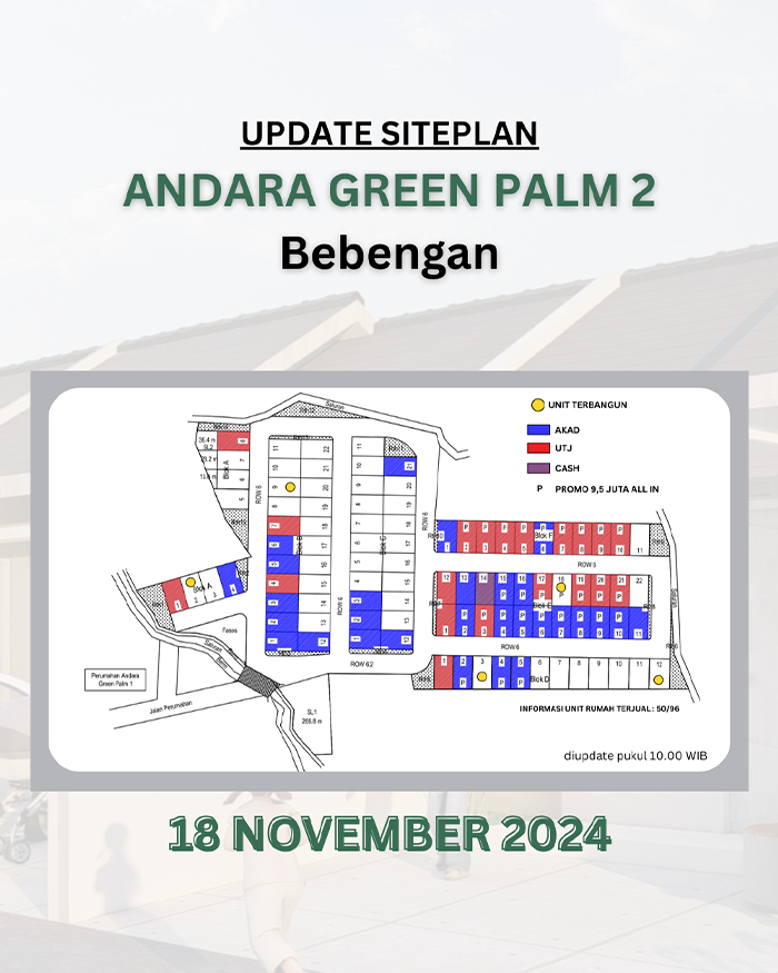 Siteplan Andara Green Palm2